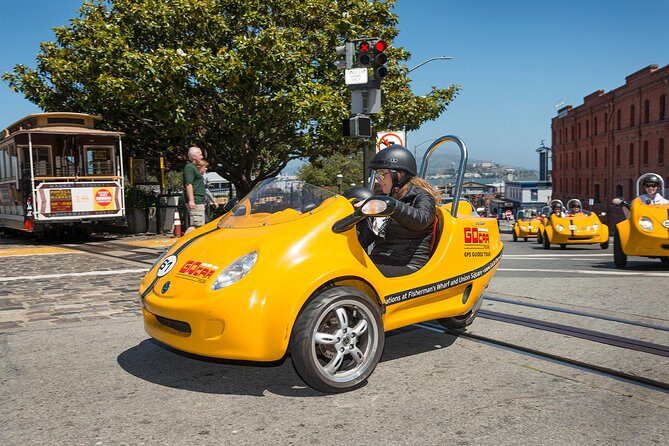 1HR San Francisco Chinatown and Downtown GoCar Tour - Palace of Fine Arts to the Golden Gate: your first taste of iconic SF