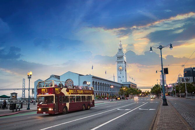 Big Bus San Francisco: Sightseeing Sunset Tour by Open-Top Bus - Getting on board at 99 Jefferson St (and why first-come seating matters)