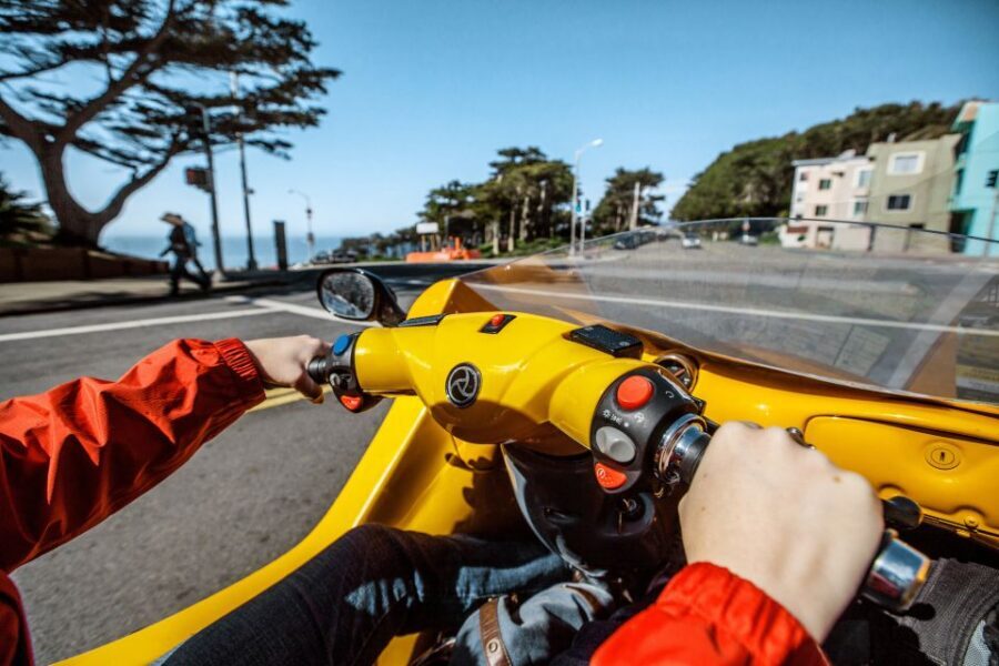 GoCar 3-Hour Tour of San Francisco's Parks and Beaches - Golden Gate Bridge views plus the coast: Ocean Beach, China Beach, and Cliff House time