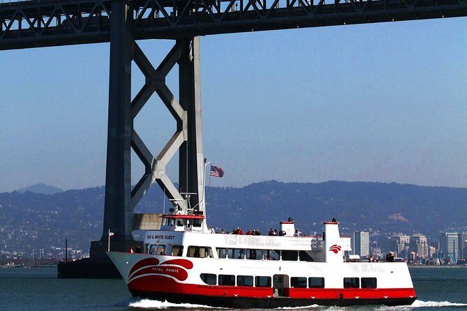 San Francisco Bridge-to-Bridge Cruise (90 Minutes) - Going under the Bay Bridge: another close-up engineering moment