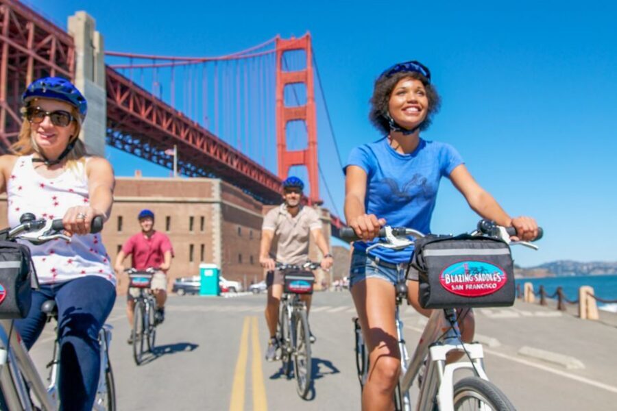 San Francisco: Exclusive Bike, Beer, and Boat Tour - Golden Gate Bridge by electric bike: views, noise, and the real-world tips