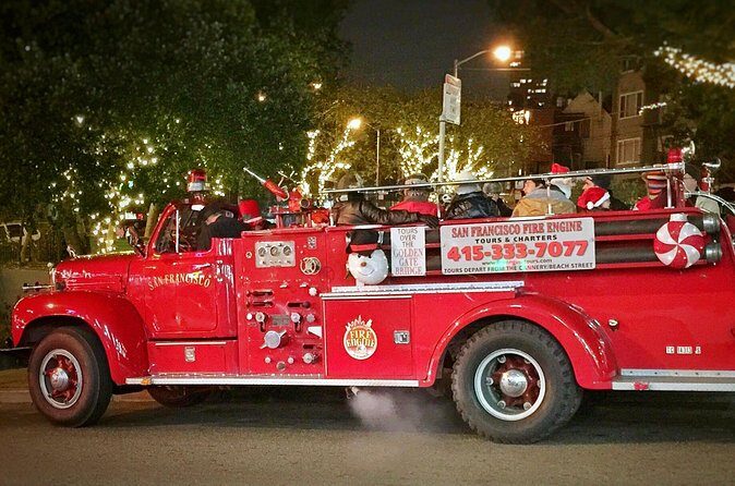 San Francisco Fire Engine Holiday Lights Tour - Fisherman’s Wharf and the Pier-area magic