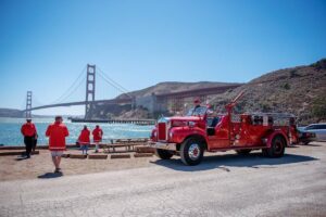 San Francisco Fire Engine Tour - Presidio drive: getting out of the city feel fast