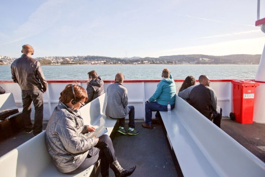 San Francisco: Golden Gate Bay Cruise (1-hour) - Onboard bar, seating, and that real San Francisco deck weather