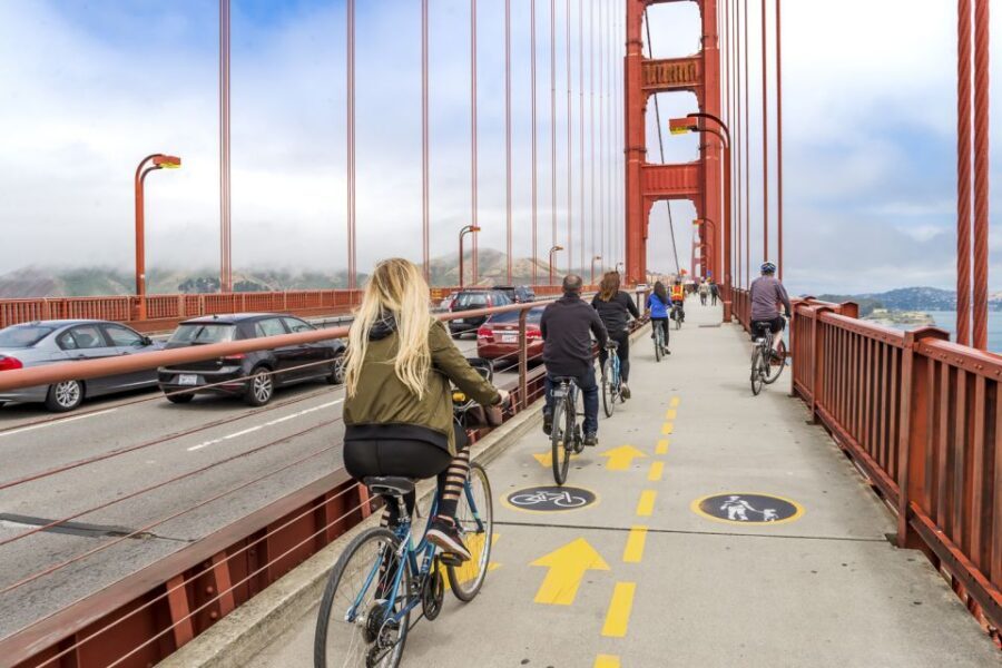 San Francisco: Golden Gate Bridge and Sausalito Cycling Tour - Vista Point and the final glide into Sausalito