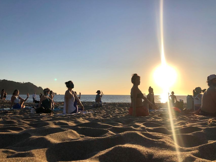 San Francisco: Silent Disco Yoga at Baker Beach - Yoga on sand with Golden Gate views (and a little physical honesty)