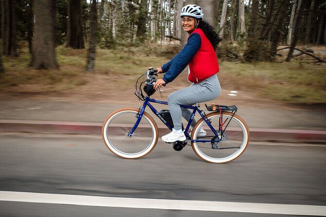 Ultimate Electric SF Bike Tour- food, icons & local hidden gems - Presidio: epic ocean views and the best Golden Gate lookout