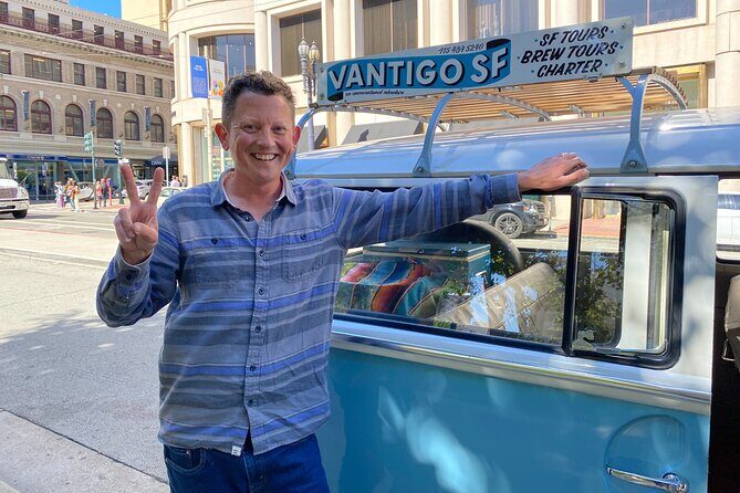 Vantigo - The Original San Francisco VW Bus Tour - Coit Tower: the skyline photo stop that snaps everything into place